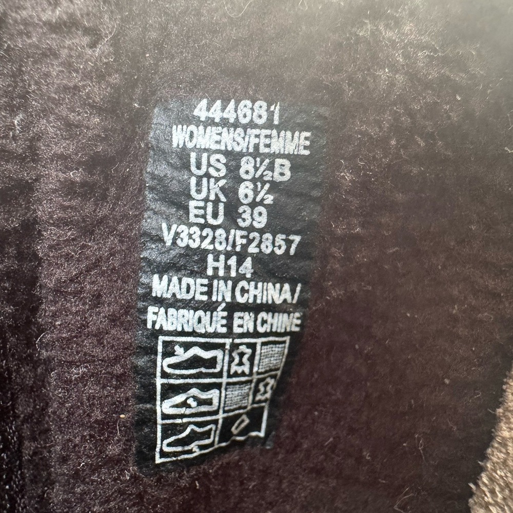 Lands End Womens Size 8.5 B Gray Suede Leather Zip Up Mid Calf Boots Quilted - Picture 10 of 10